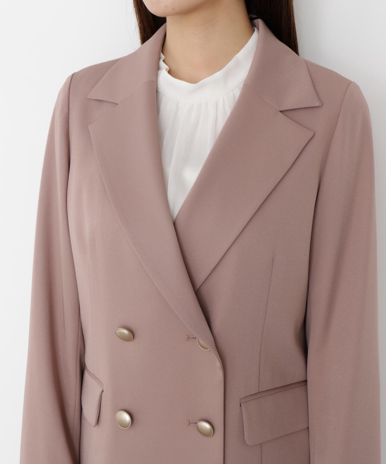 【松川星さん着用】ゴールド釦ダブルブレストジャケット