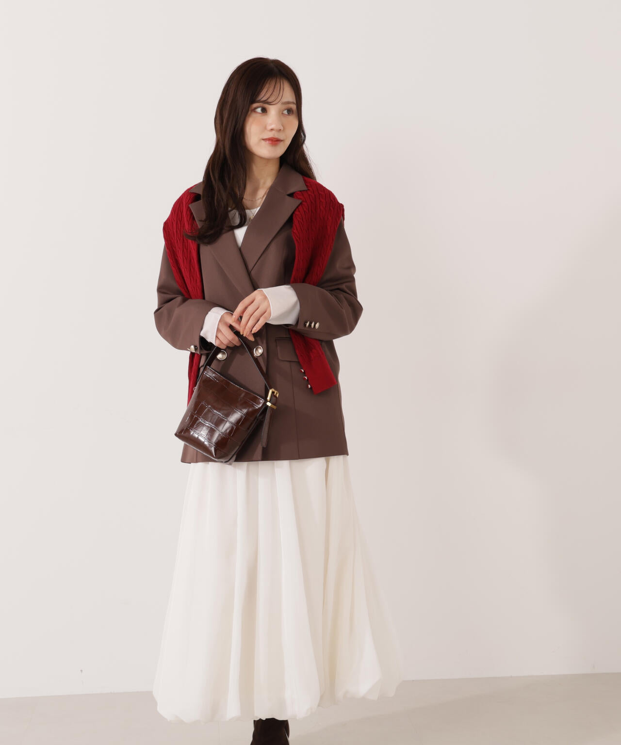 【松川星さん着用】ゴールド釦ダブルブレストジャケット