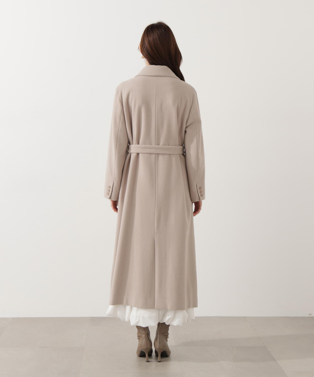 【青島心さん着用】ベルテッドレディーコート