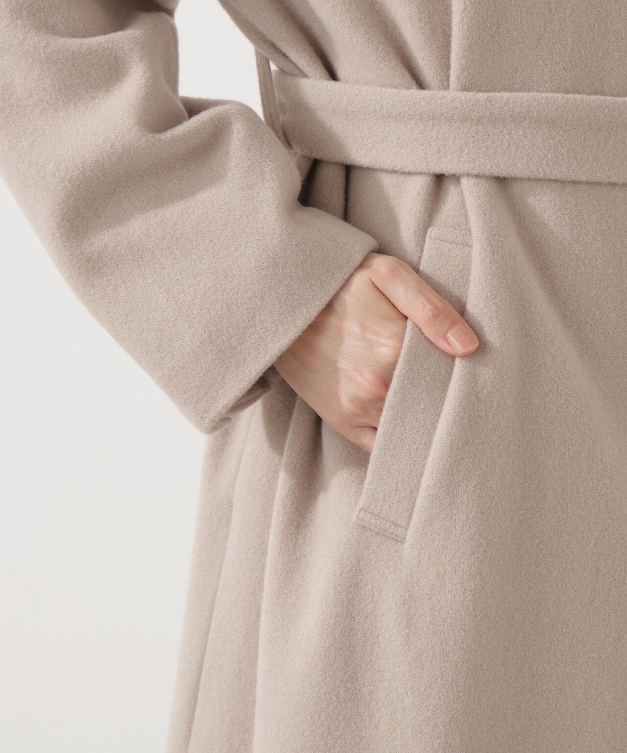 【青島心さん着用】ベルテッドレディーコート