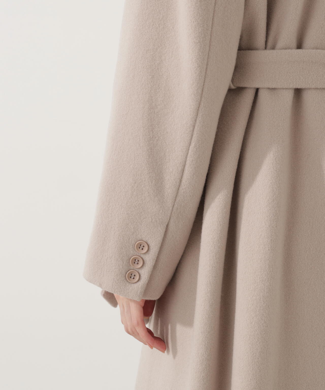 【青島心さん着用】ベルテッドレディーコート