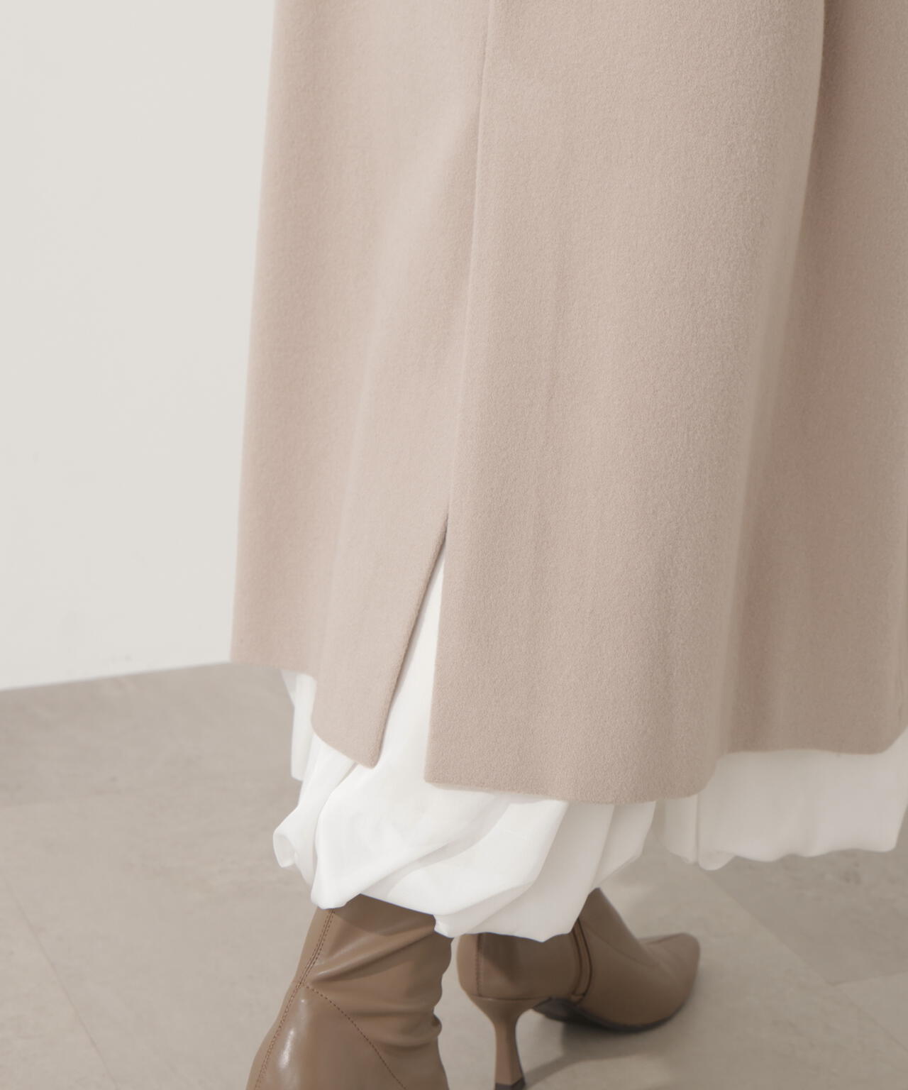 【青島心さん着用】ベルテッドレディーコート