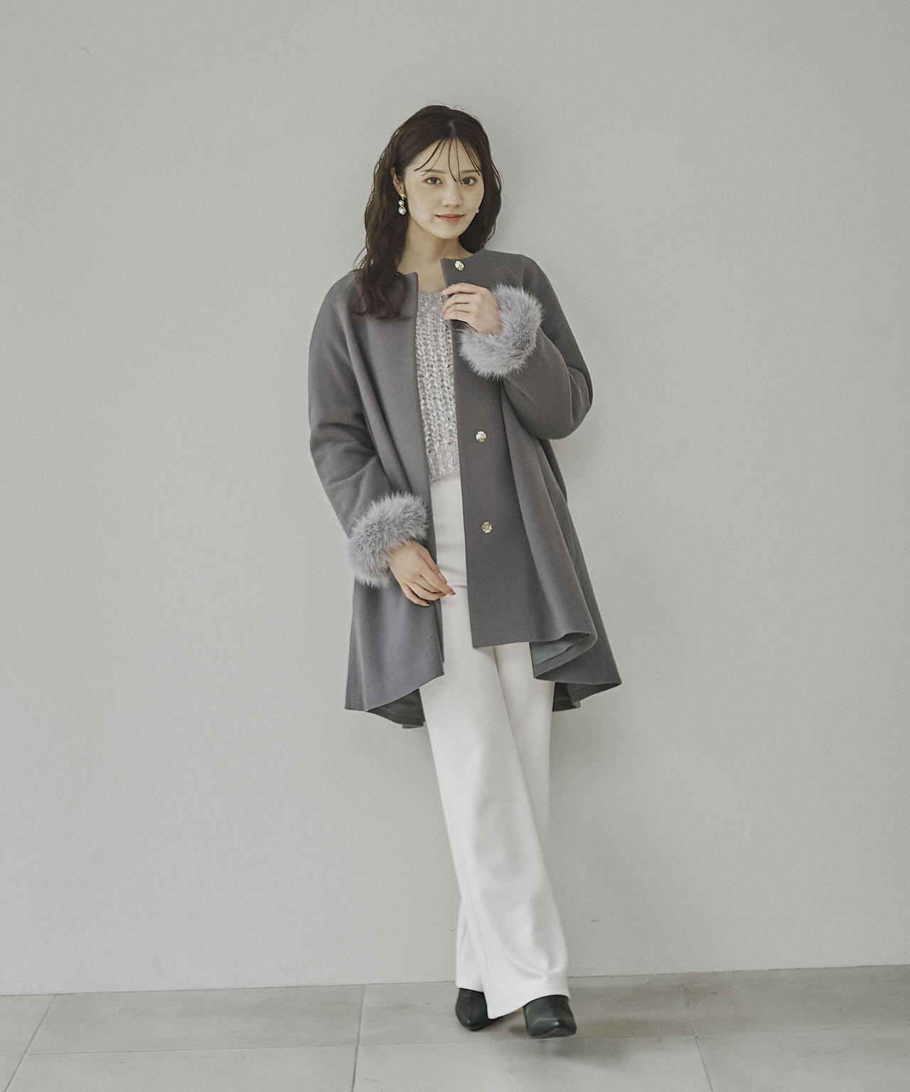 【加藤栞さん着用】イレヘムミドル丈コート