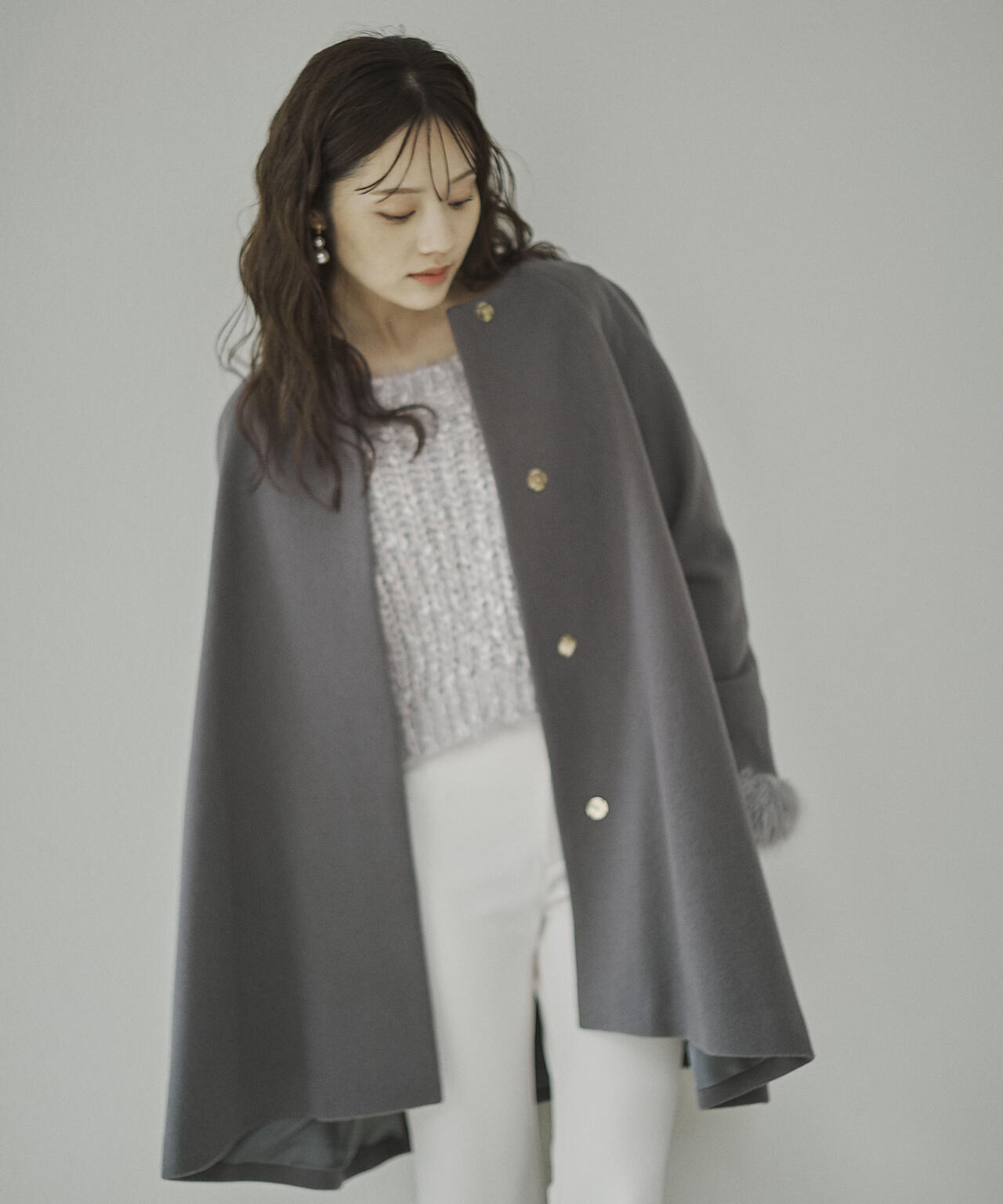 【加藤栞さん着用】イレヘムミドル丈コート