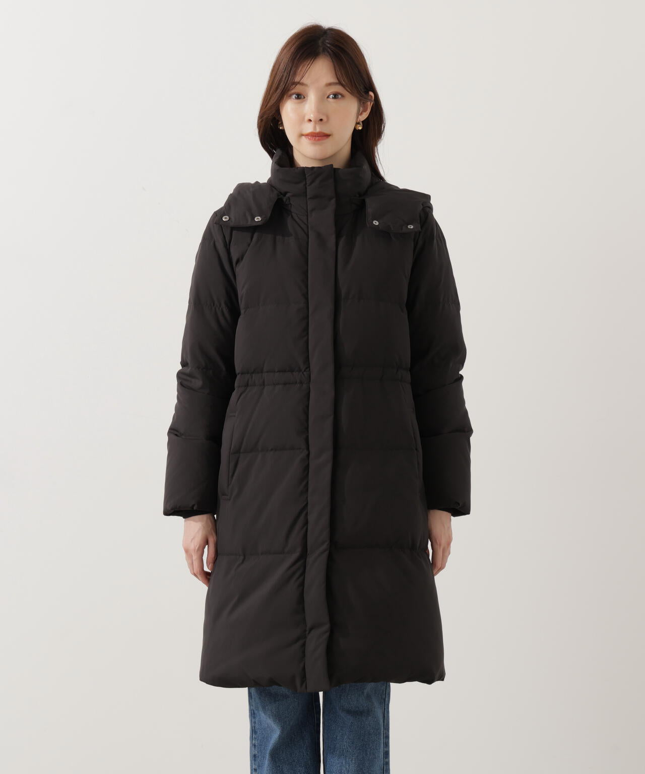 【加藤栞さん着用】フード取り外しダウン