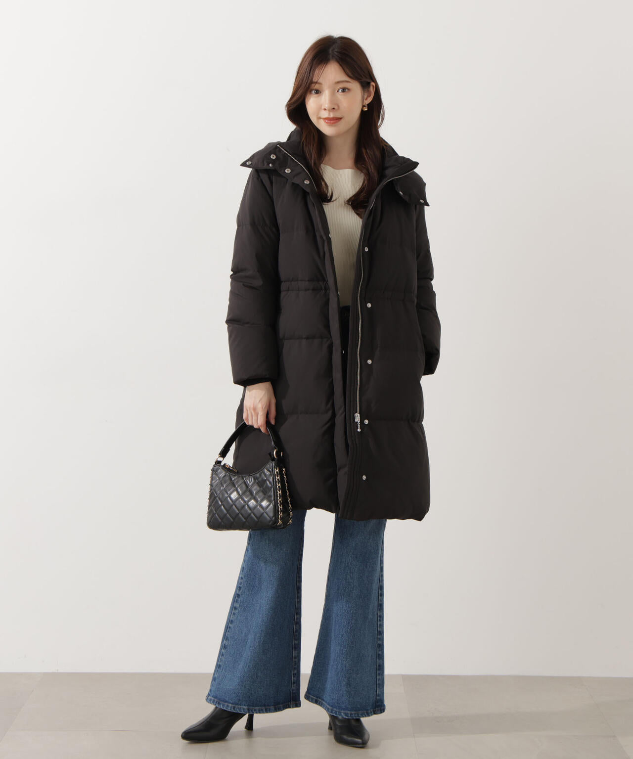 【加藤栞さん着用】フード取り外しダウン