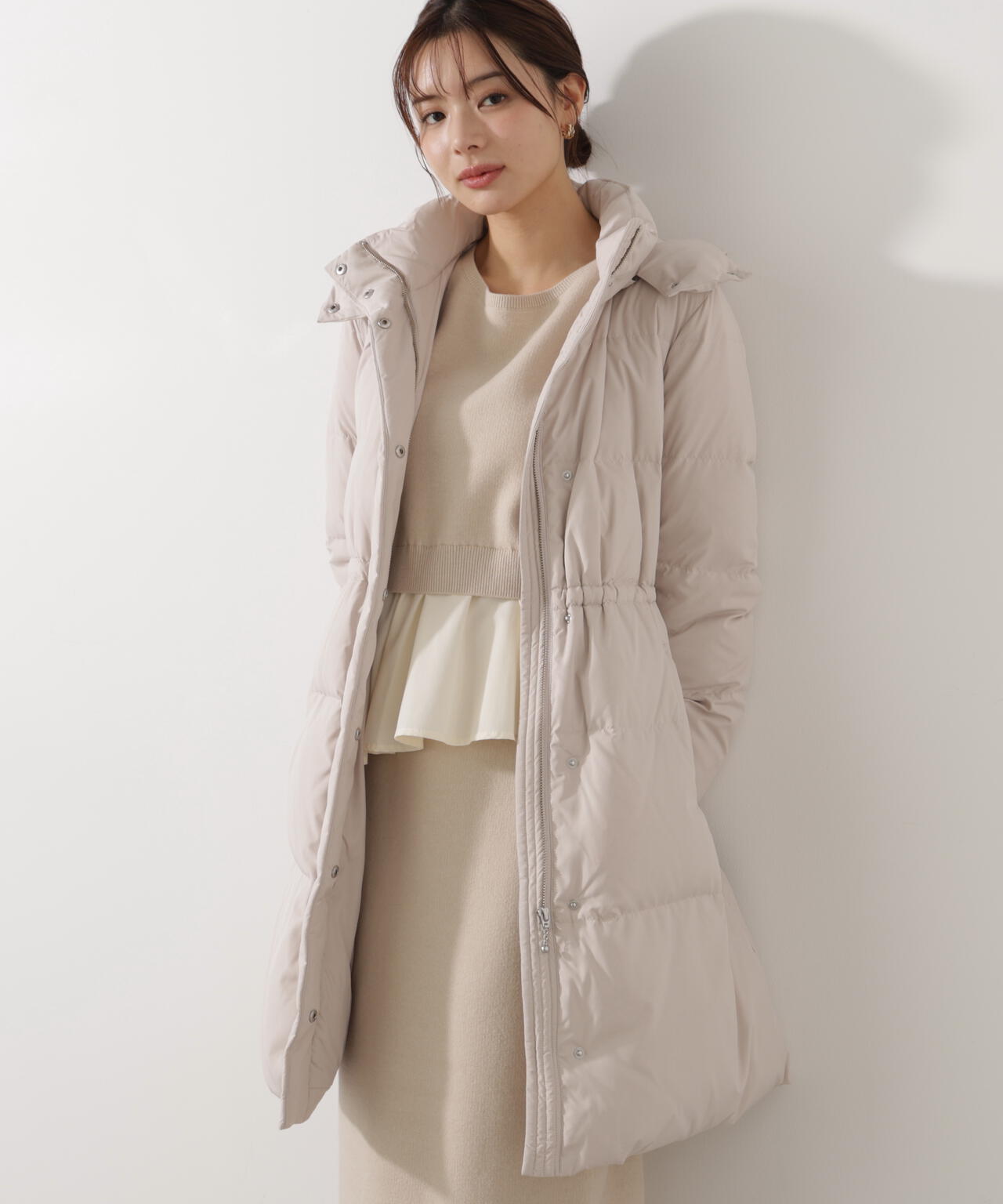 【加藤栞さん着用】フード取り外しダウン