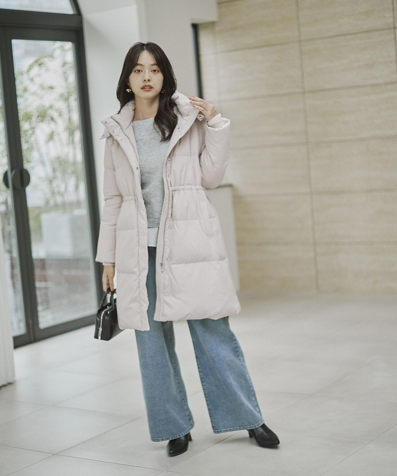 【加藤栞さん着用】フード取り外しダウン