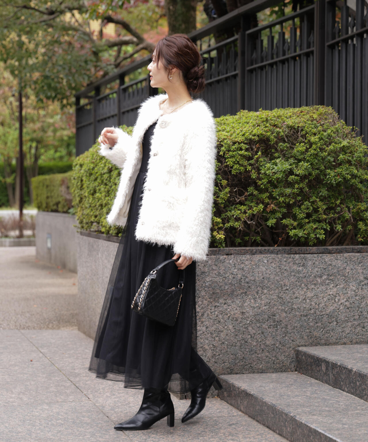 【加藤栞さん着用】ラムファー風ブルゾン