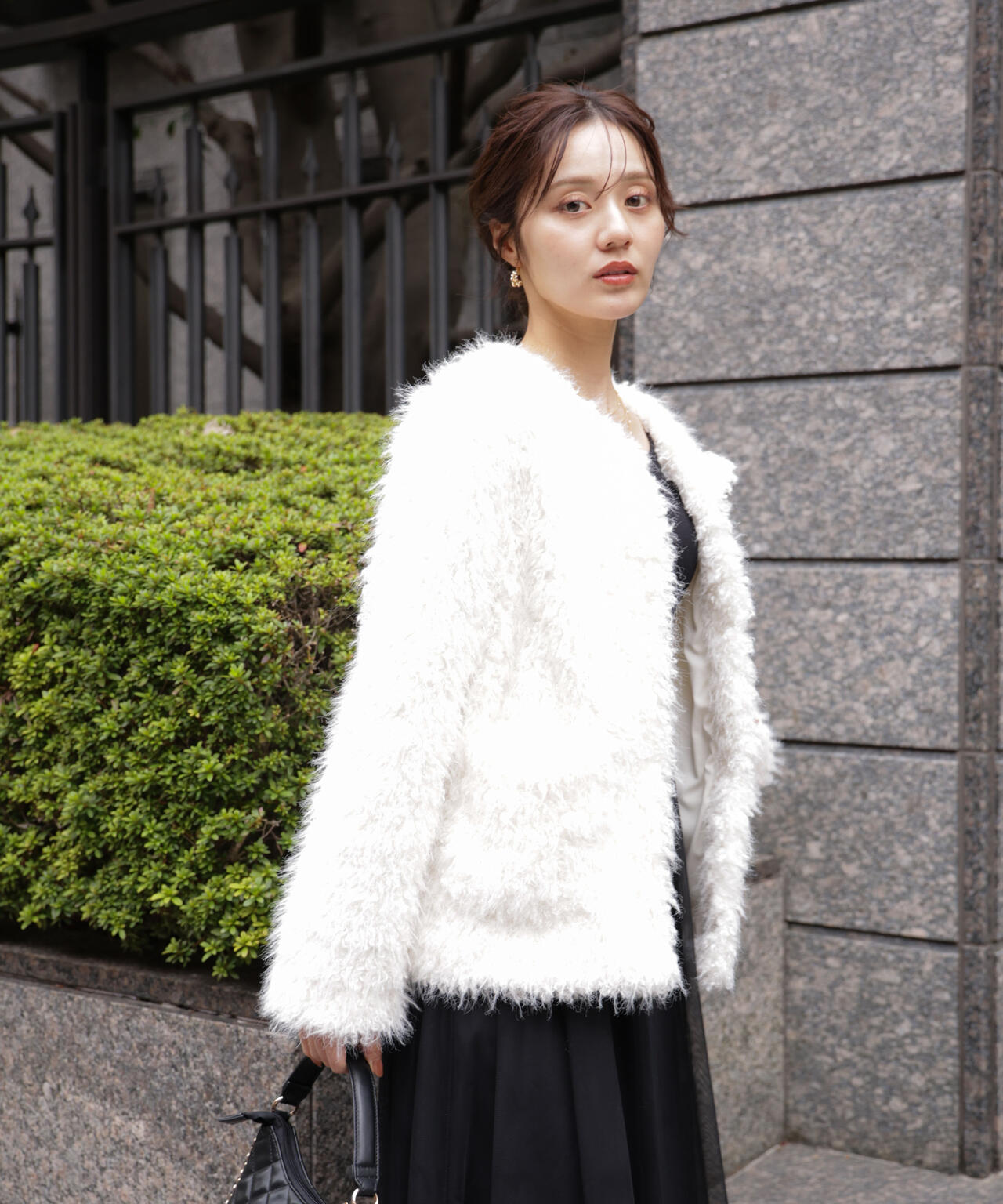 【加藤栞さん着用】ラムファー風ブルゾン