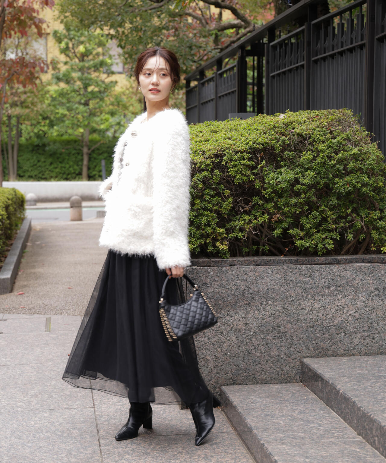 【加藤栞さん着用】ラムファー風ブルゾン