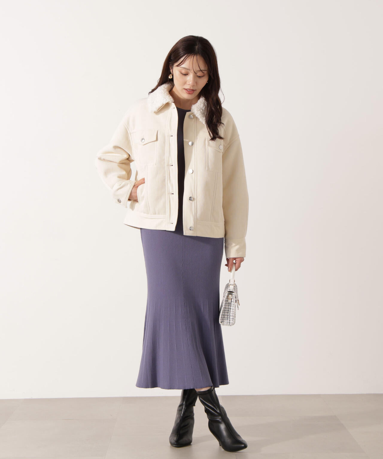 コーデュロイブルゾン