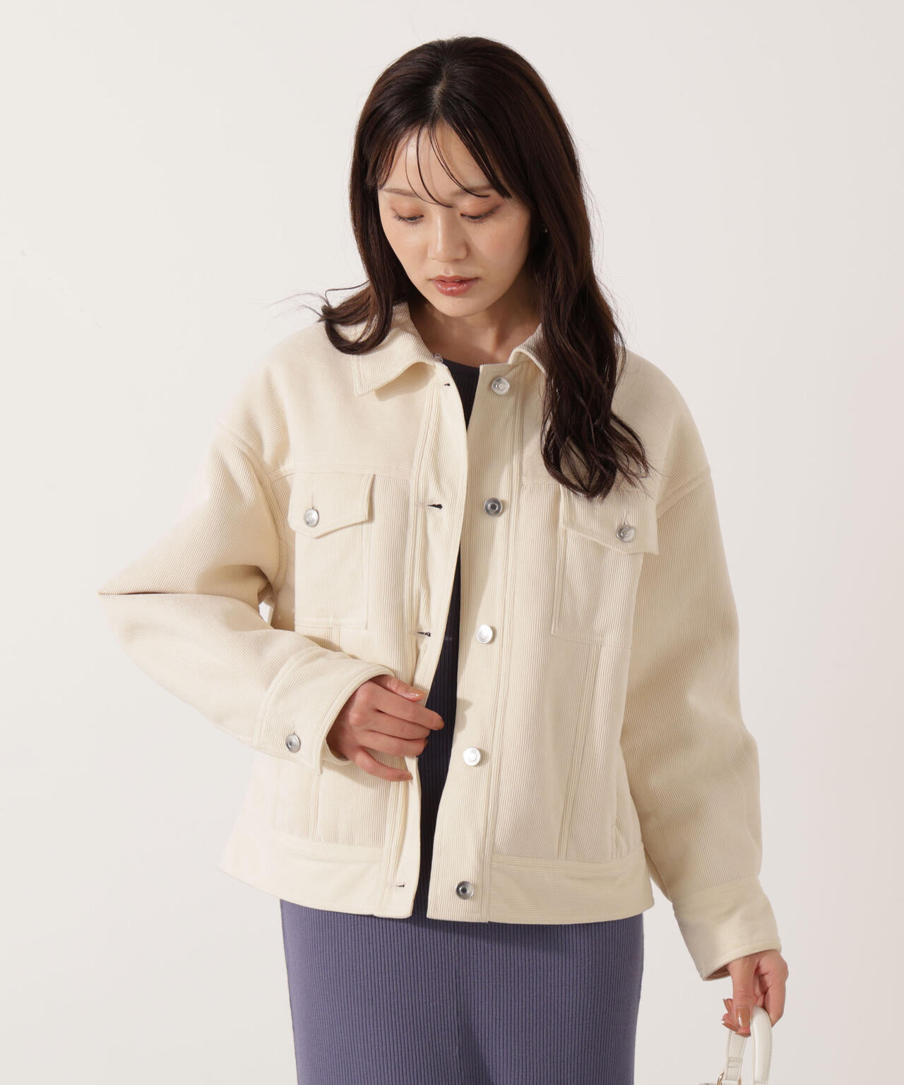 コーデュロイブルゾン