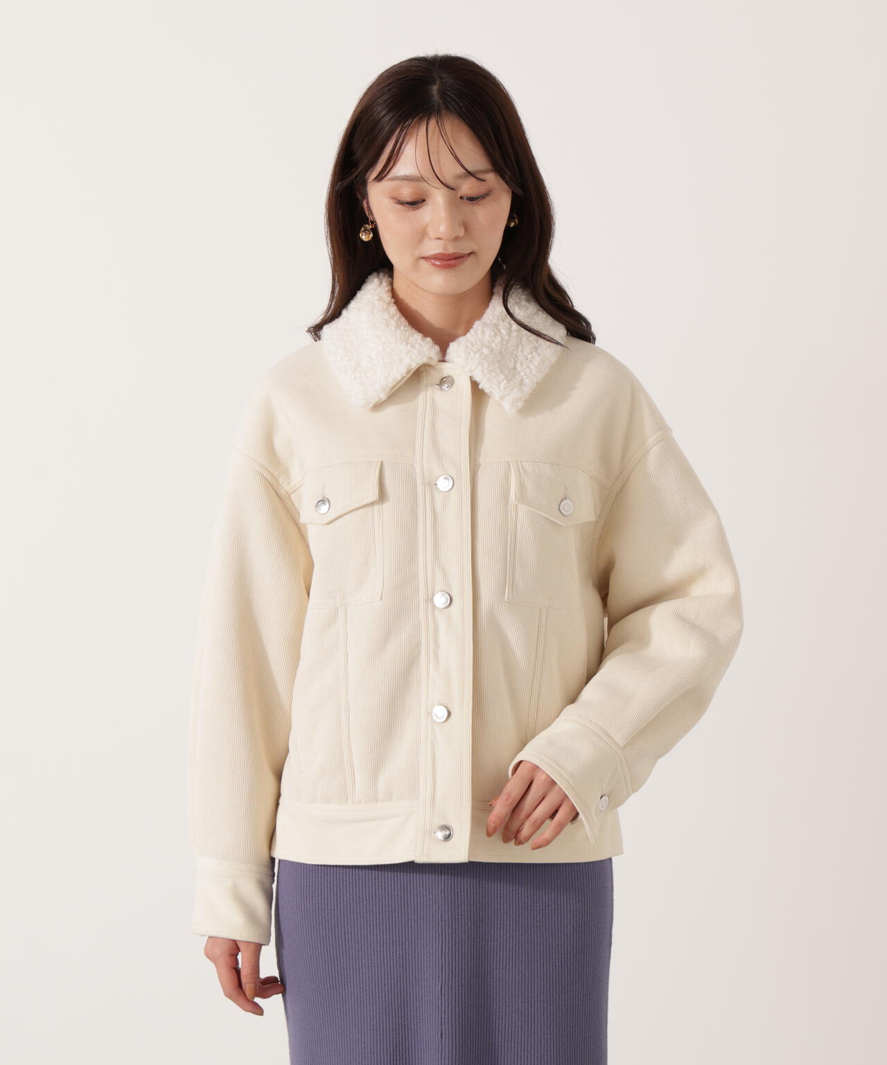 コーデュロイブルゾン