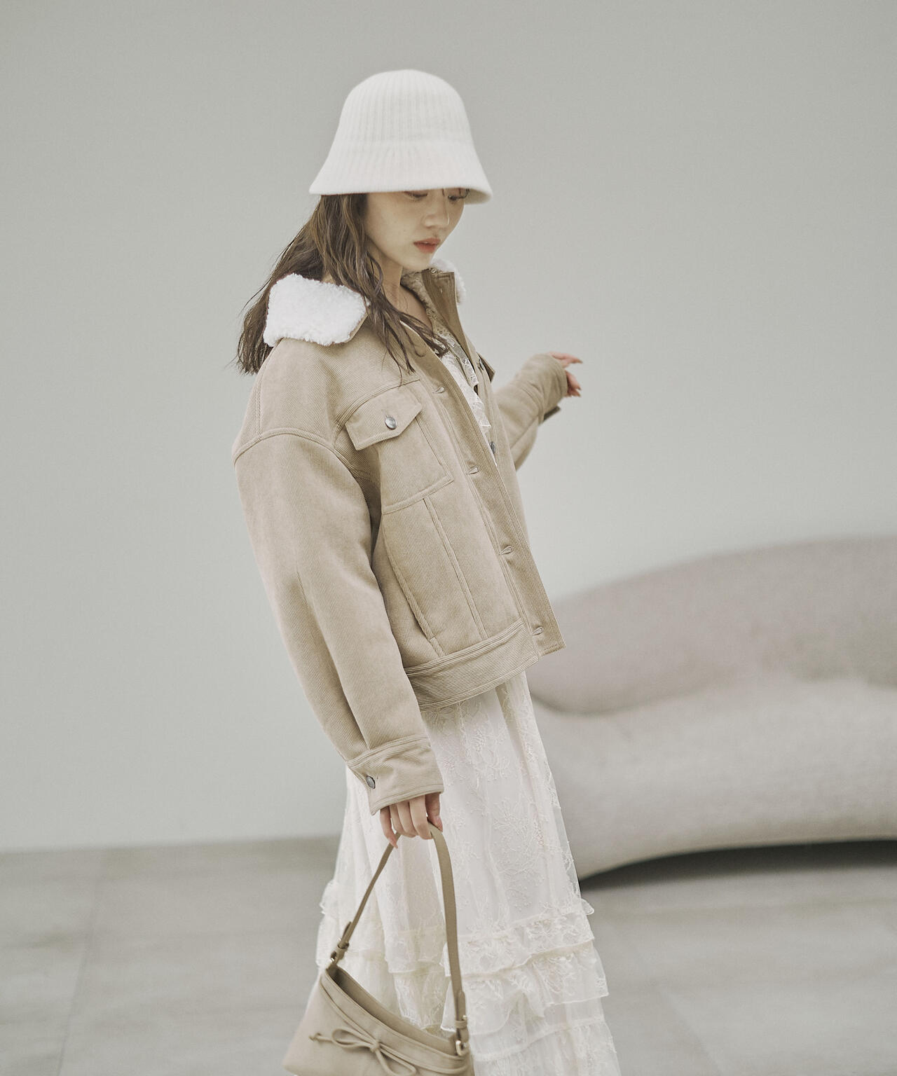 コーデュロイブルゾン