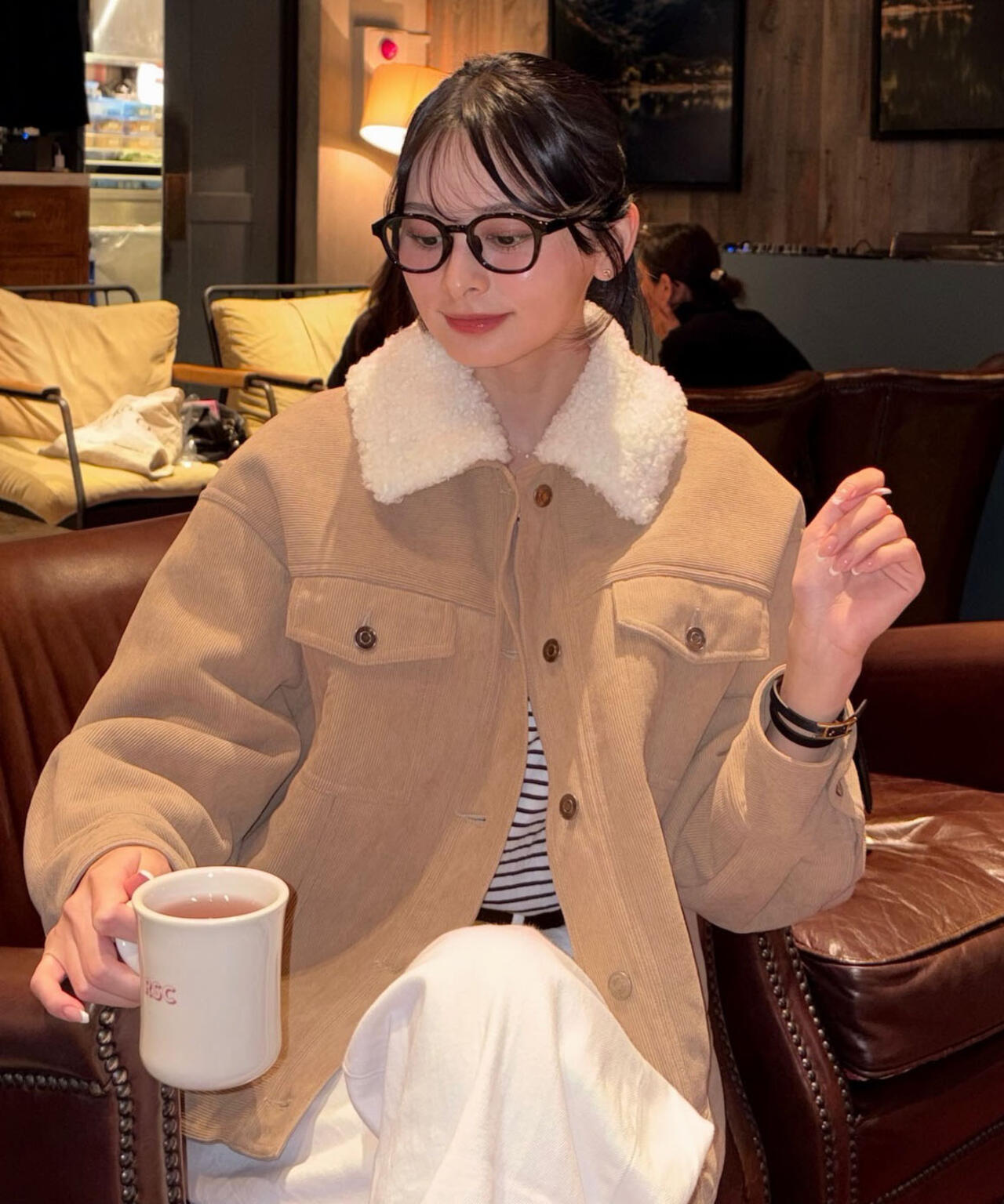 コーデュロイブルゾン