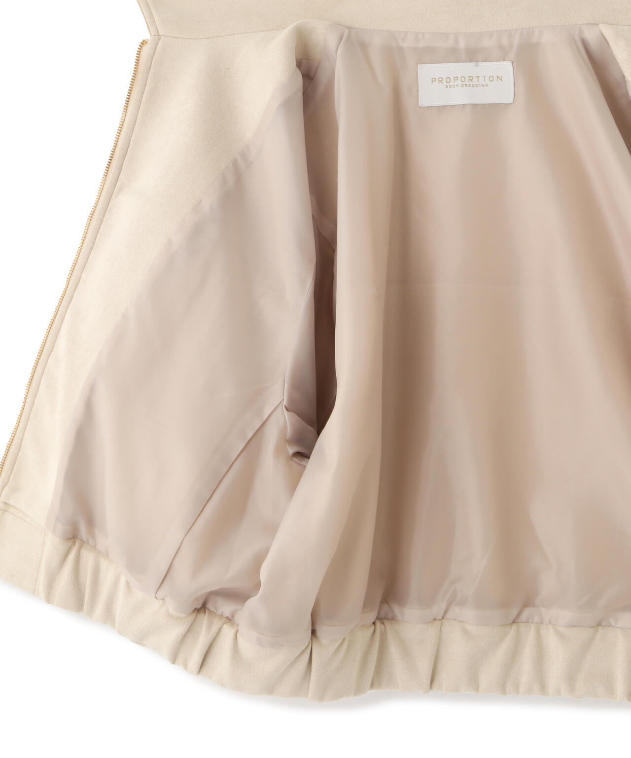 フェイクスエード調ブルゾン