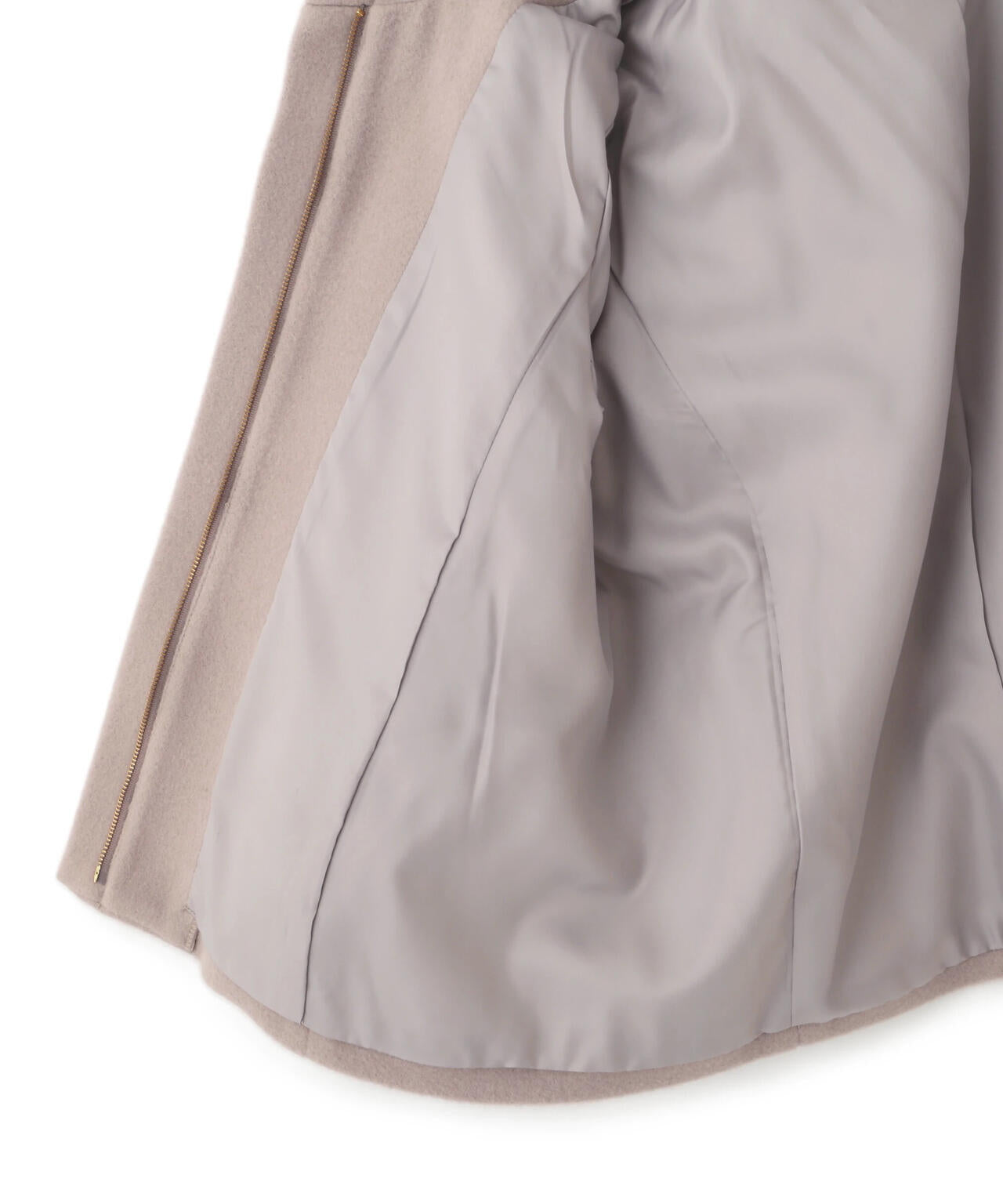 モッサフードフェイクファーショートコート