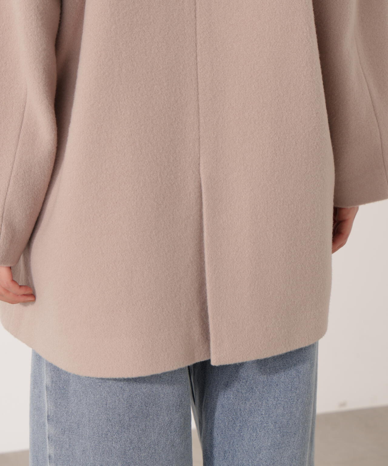 【青島心さん着用】2wayミドルコート【ネールピンク:WEB限定】