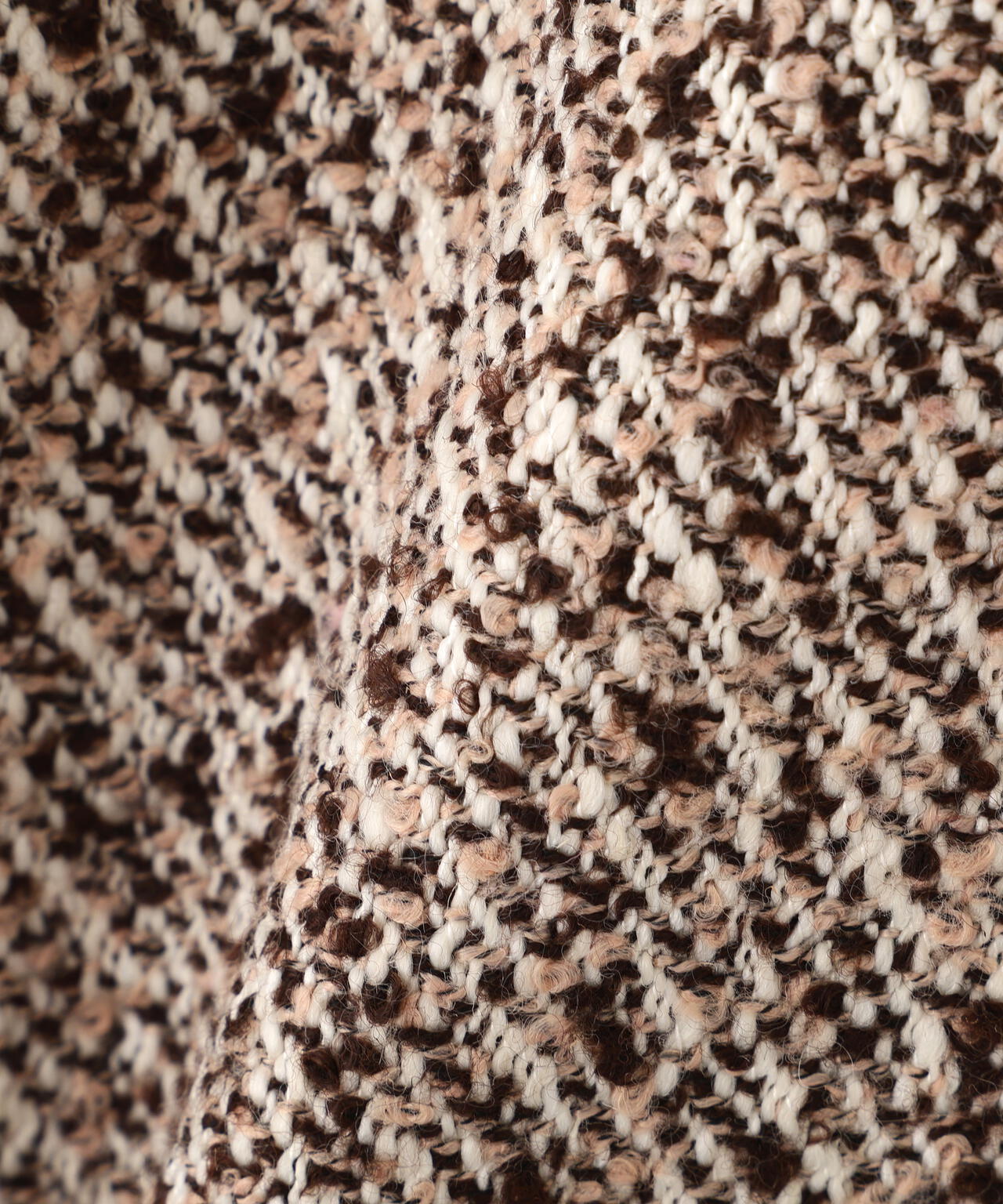 【青島心さん着用】金ボタン付きツイードミドルジャケット