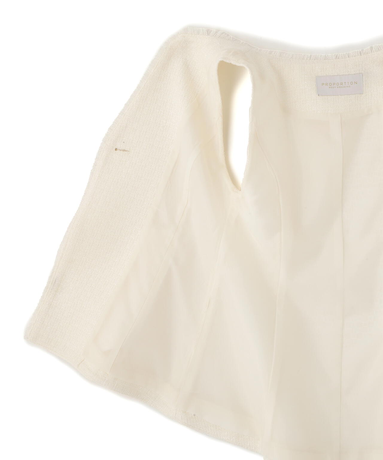 【松川星さん着用】ニュアンス釦ツイードジレ