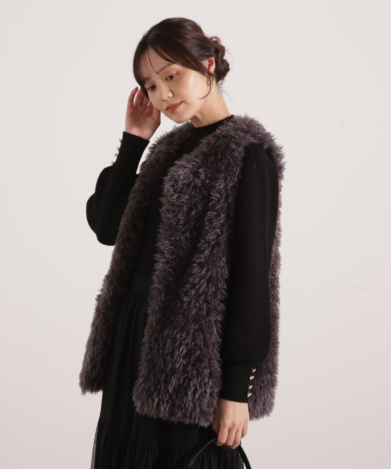 【松川星さん着用】フェイクファージレ