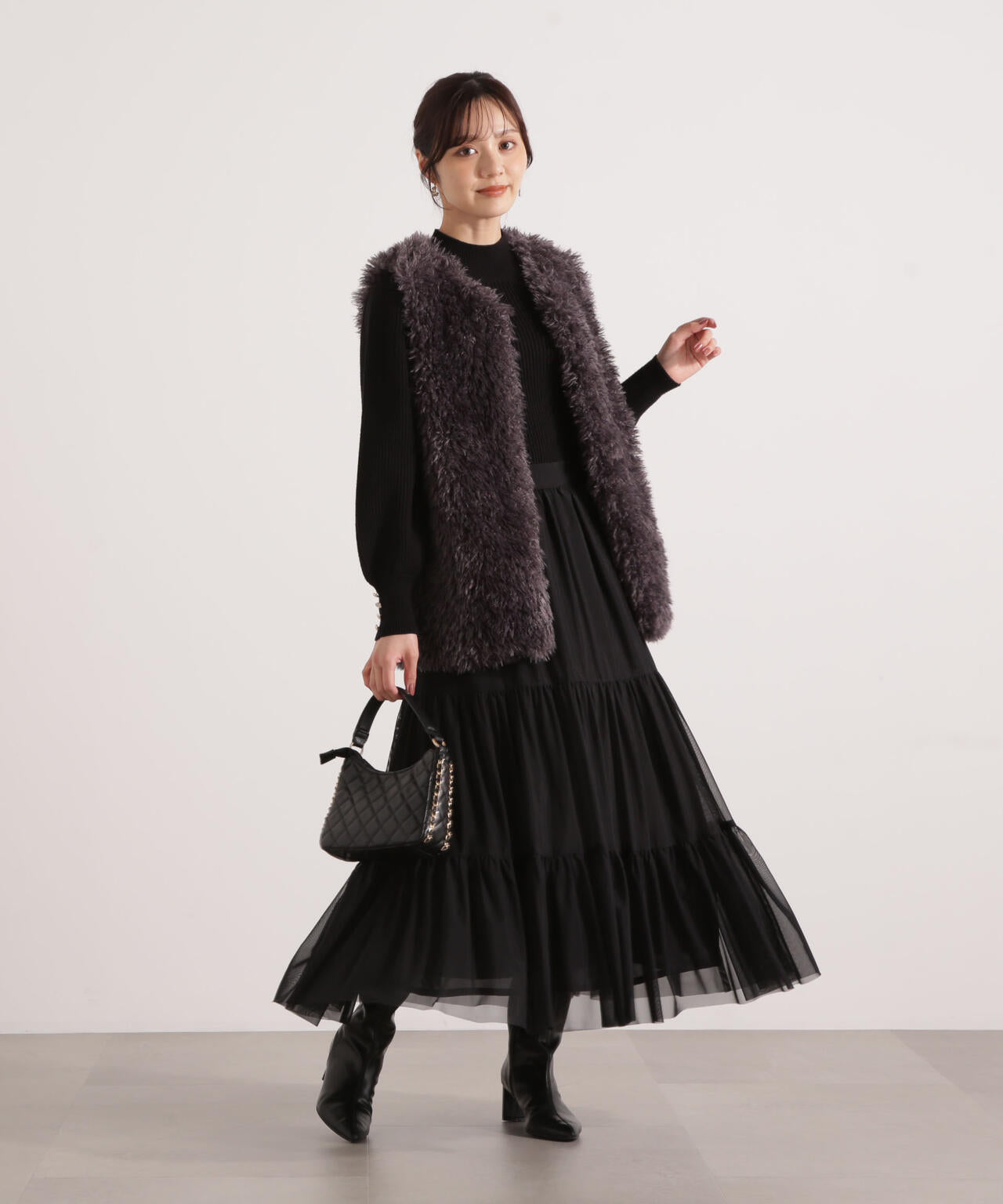 【松川星さん着用】フェイクファージレ