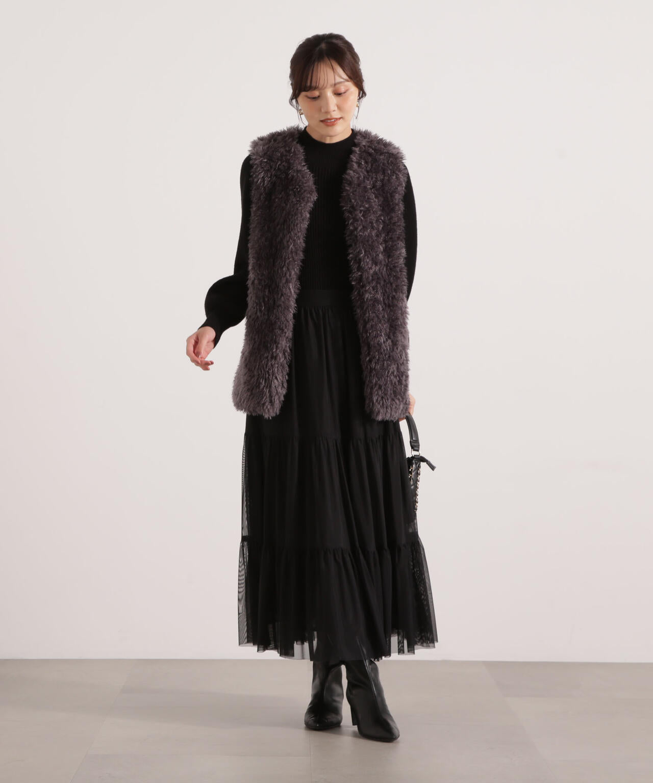 【松川星さん着用】フェイクファージレ