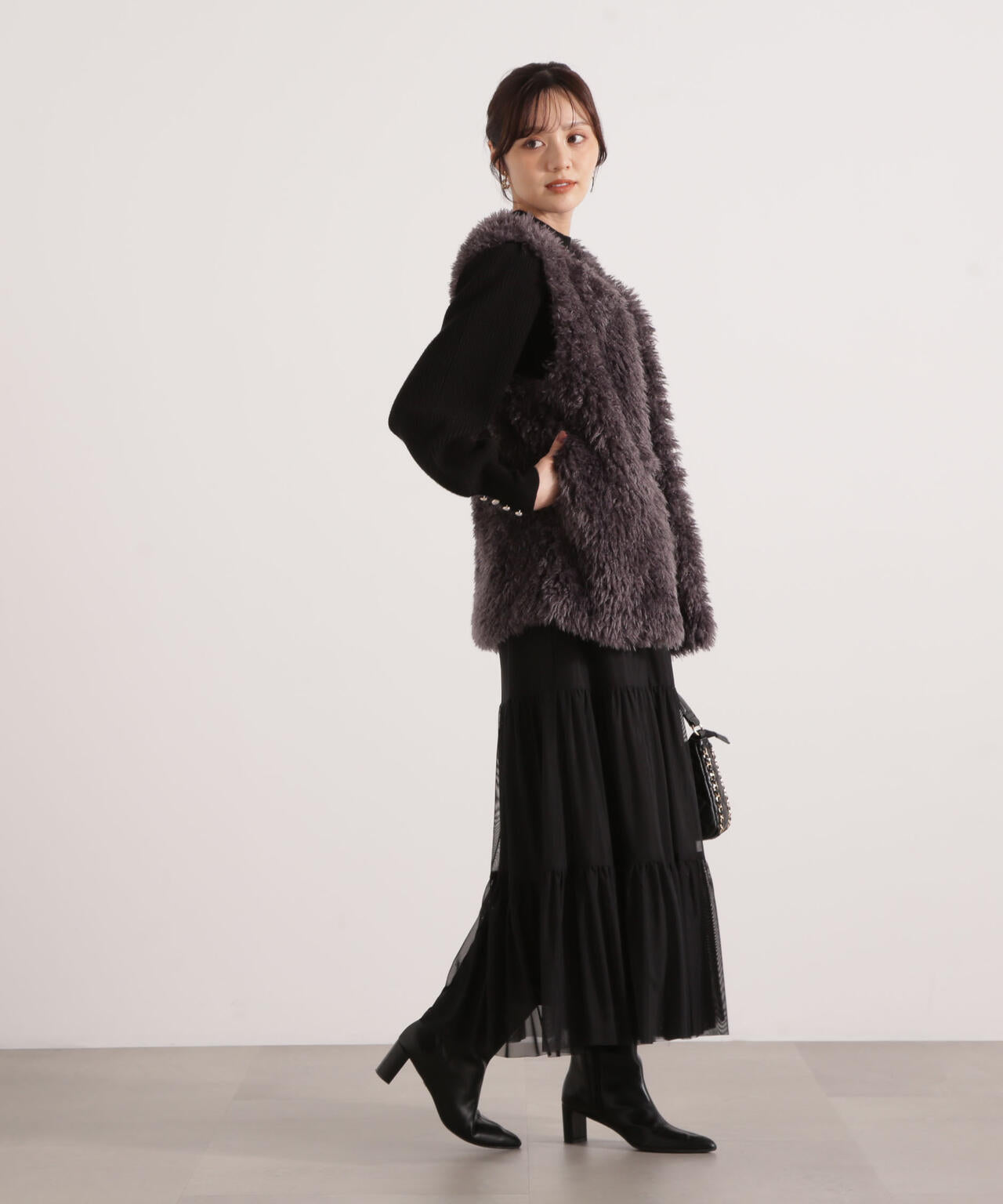 【松川星さん着用】フェイクファージレ