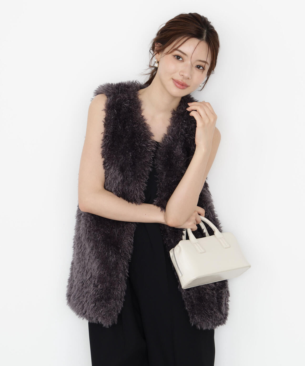 【松川星さん着用】フェイクファージレ