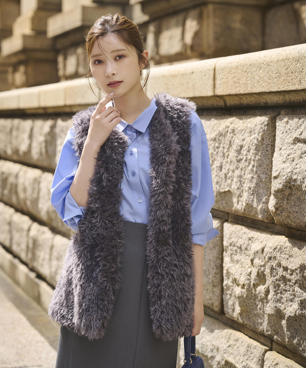 【松川星さん着用】フェイクファージレ