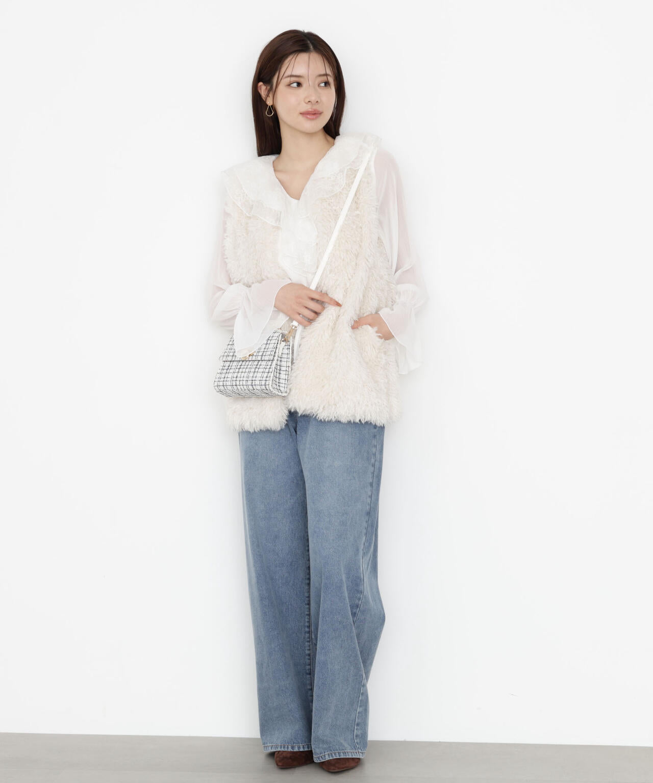 【松川星さん着用】フェイクファージレ