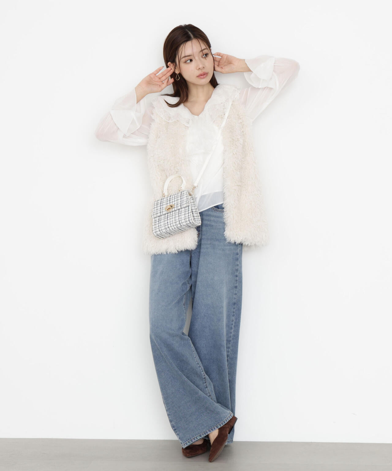 【松川星さん着用】フェイクファージレ