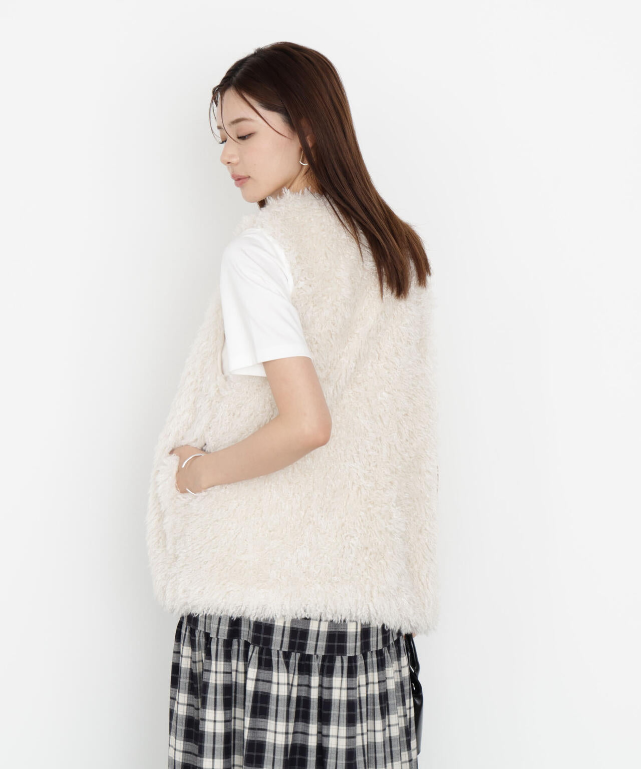 【松川星さん着用】フェイクファージレ