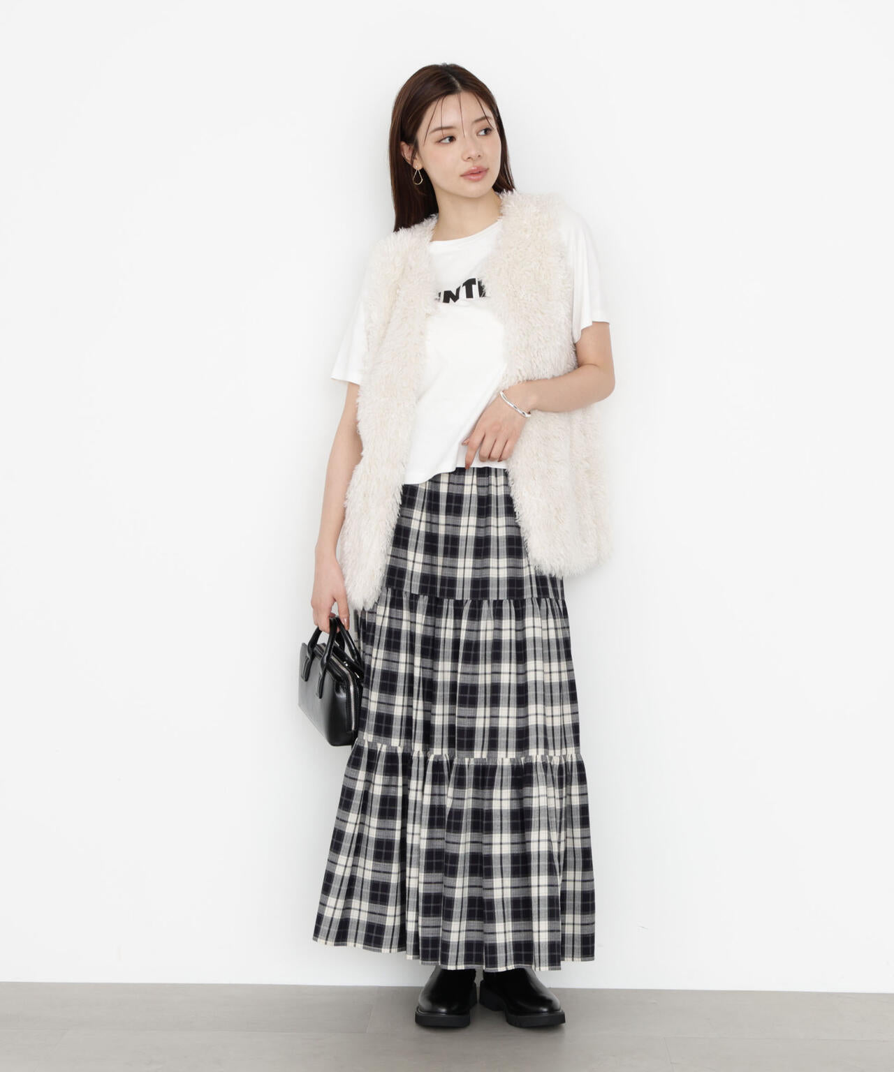 【松川星さん着用】フェイクファージレ