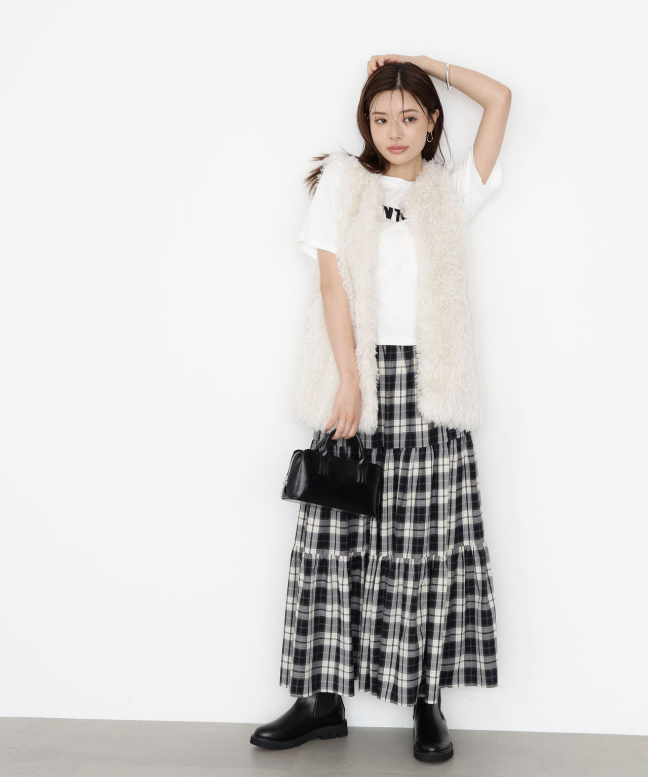 【松川星さん着用】フェイクファージレ