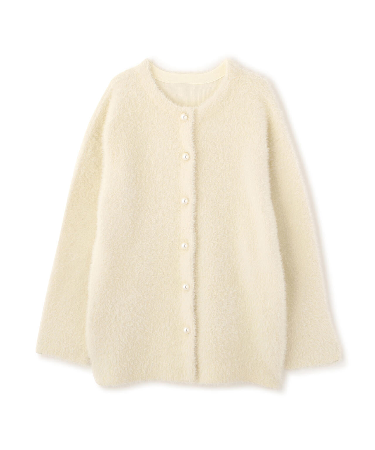 【青島心さん着用】フェザージャコット【アイボリー:WEB限定】