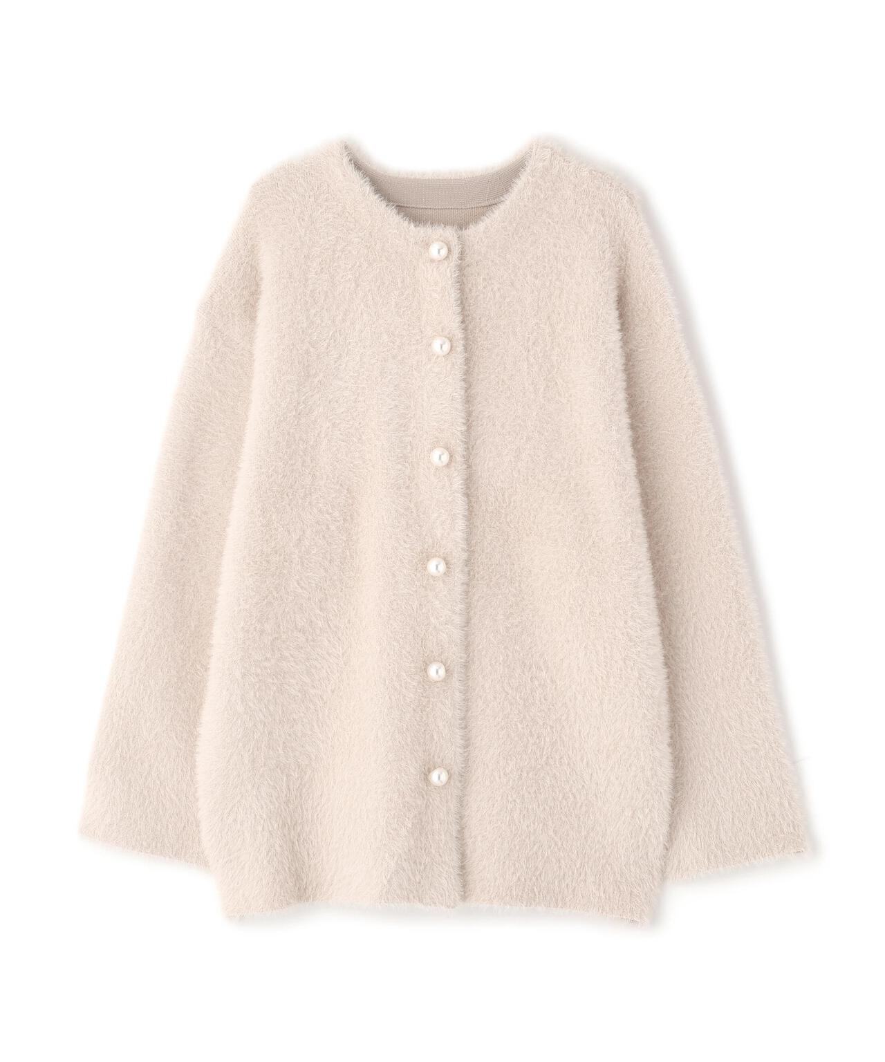 【青島心さん着用】フェザージャコット【アイボリー:WEB限定】