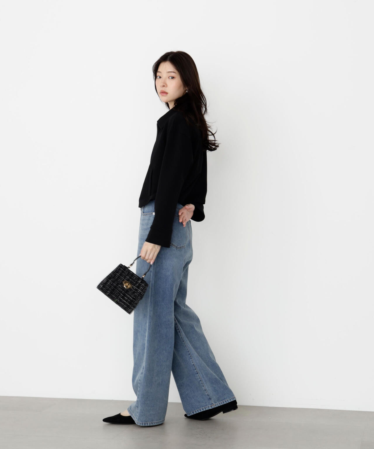 襟付きジップカットジャケット