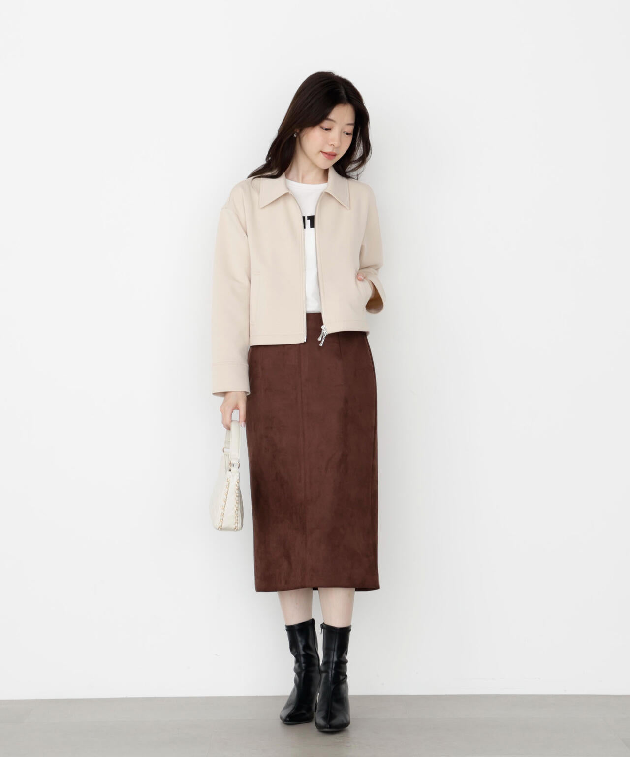 襟付きジップカットジャケット