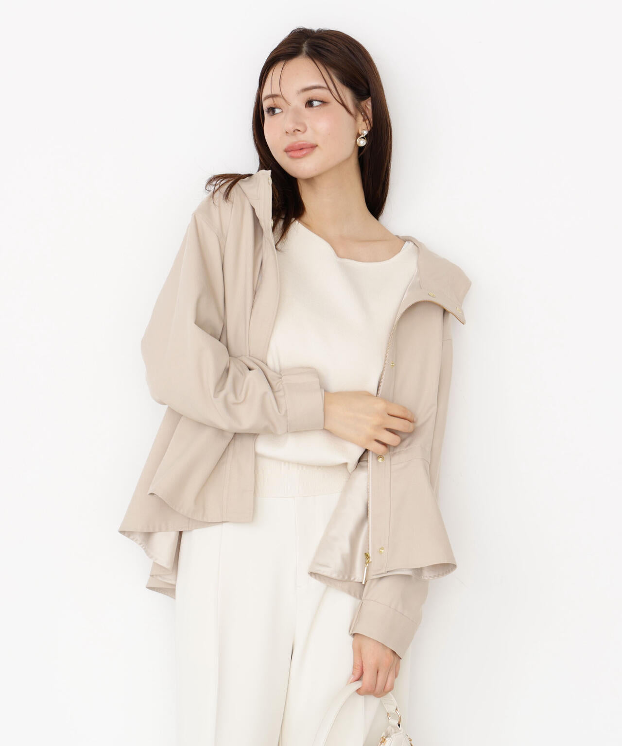 【松川星さん着用】フード付きマウンテンパーカー