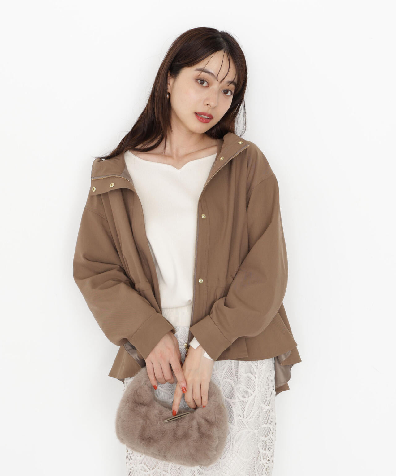 【松川星さん着用】フード付きマウンテンパーカー