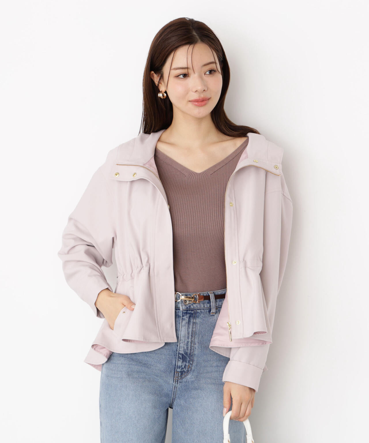 【松川星さん着用】フード付きマウンテンパーカー