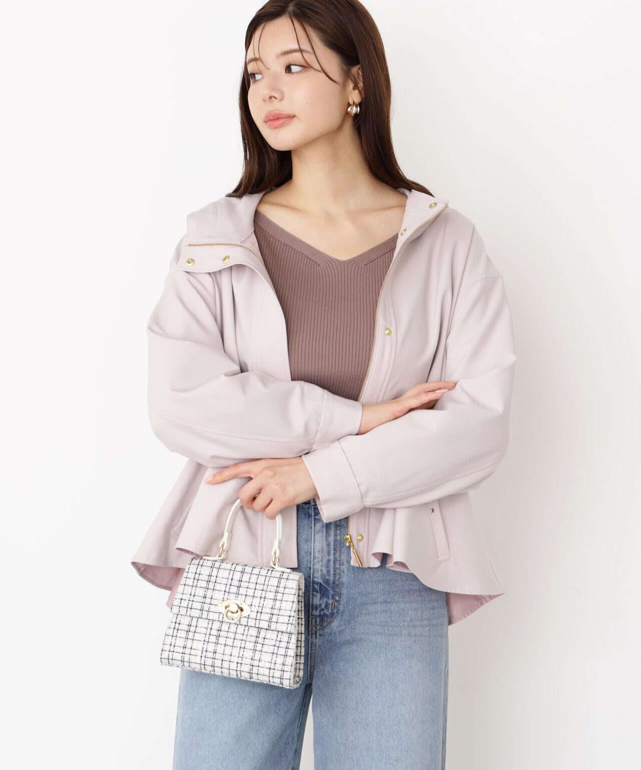 【松川星さん着用】フード付きマウンテンパーカー