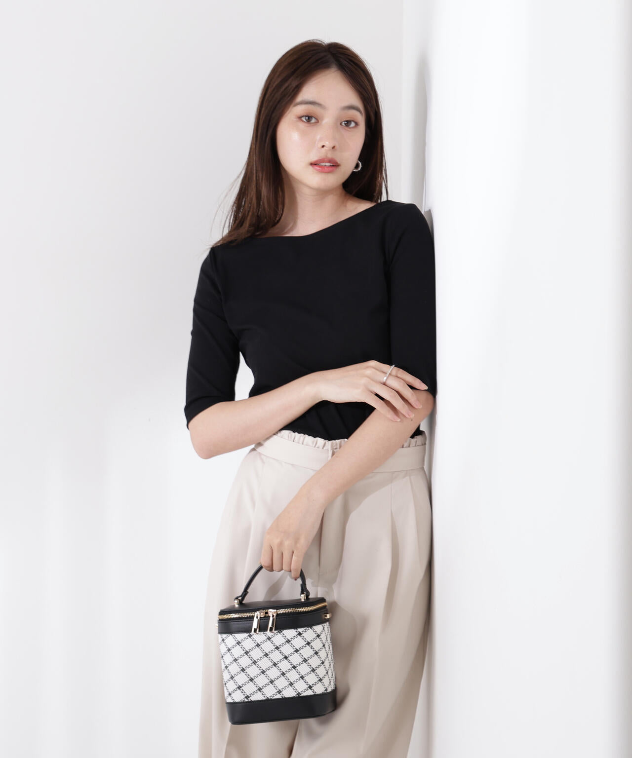 前後2wayフライスTシャツ