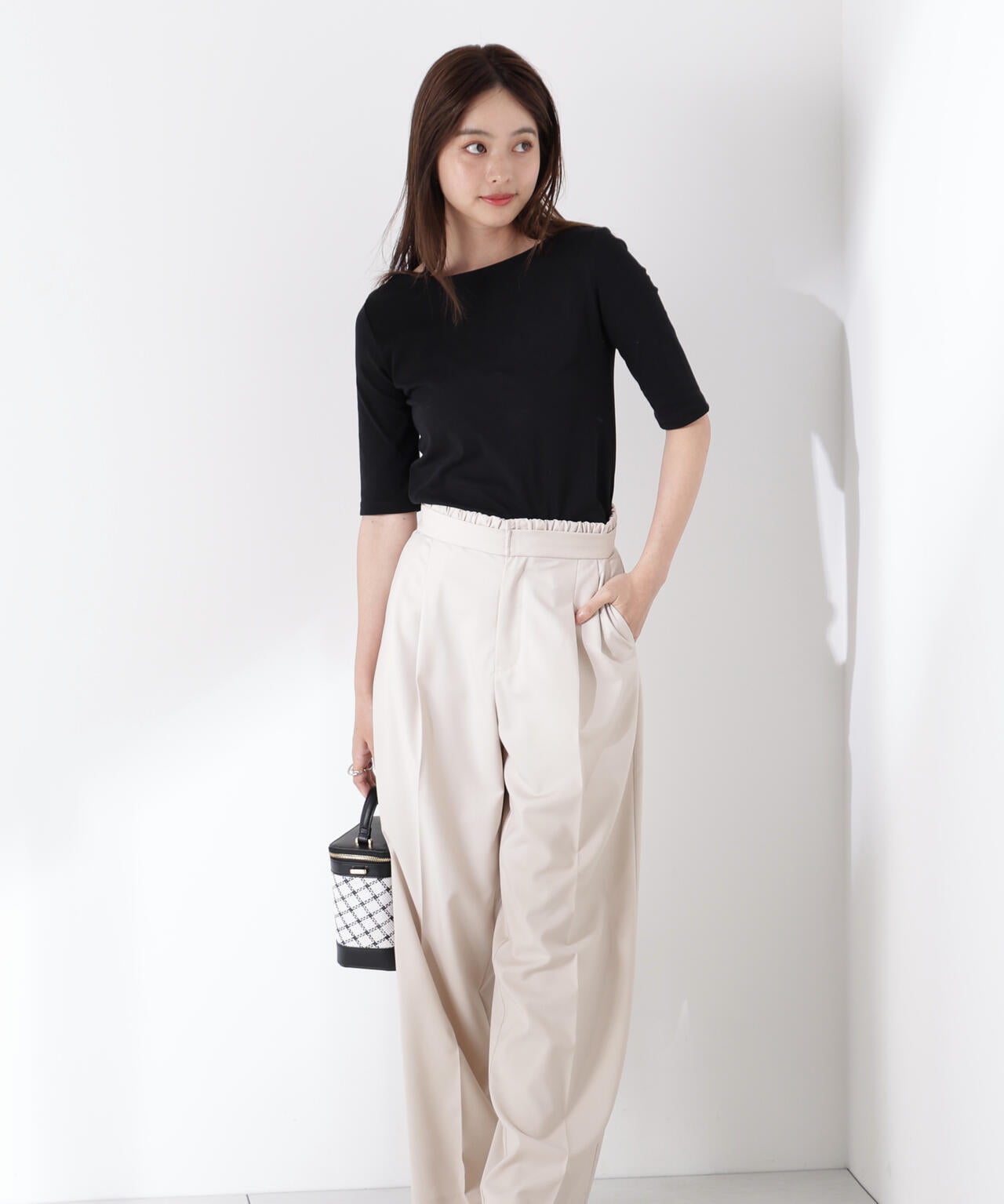 前後2wayフライスTシャツ