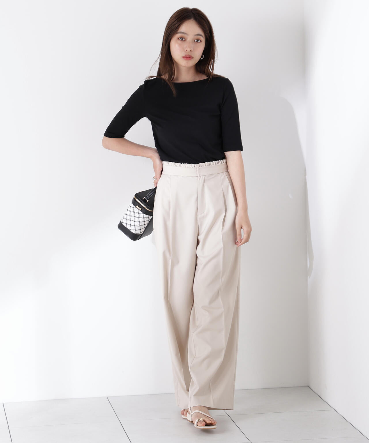 前後2wayフライスTシャツ