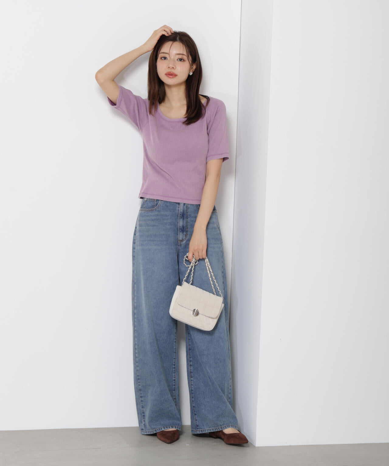 ピグメントリブカットソー