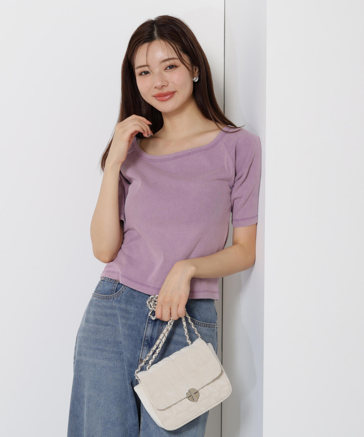 ピグメントリブカットソー