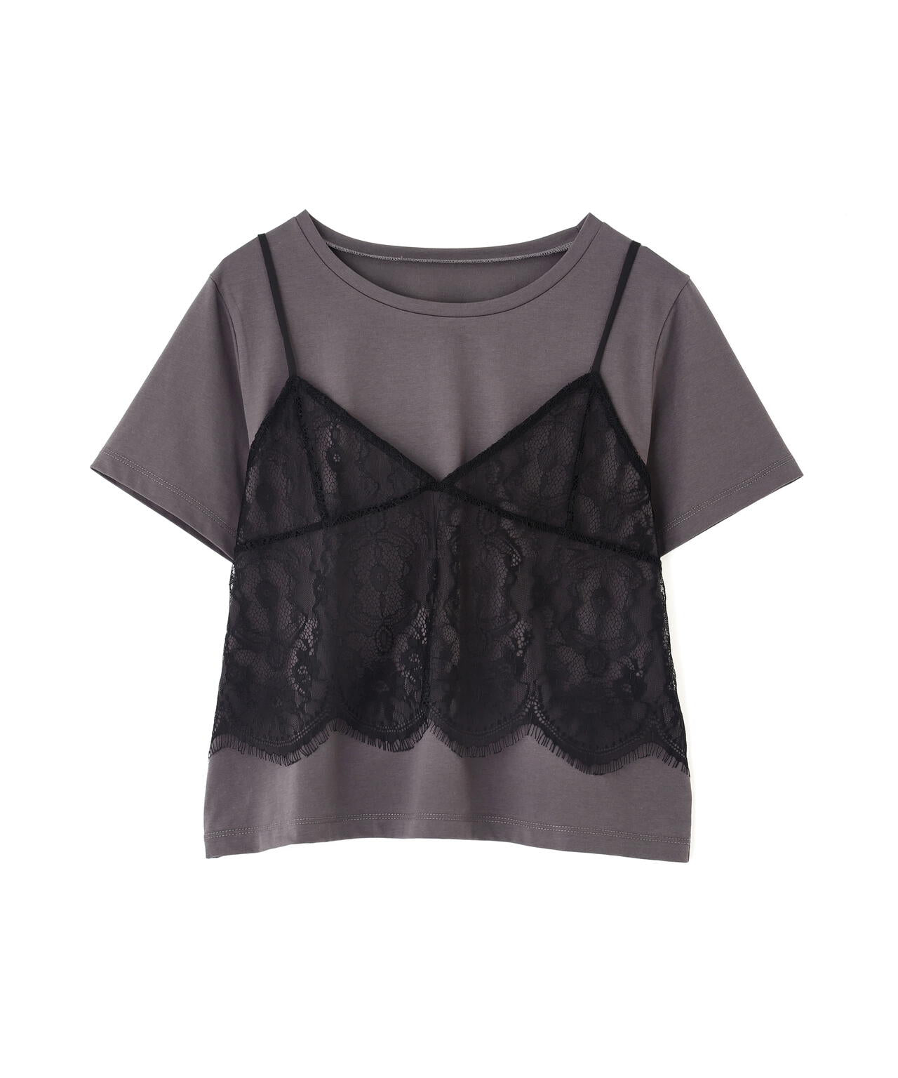 レースキャミセットカットソー